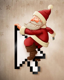 Santa Claus and shopping on-line by Giordano Aita