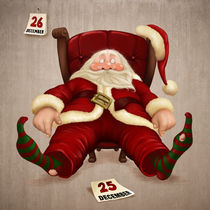 Tired Santa Claus by Giordano Aita