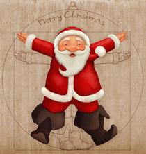 Vitruvian Santa Claus von Giordano Aita