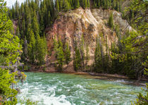 Beautiful River Journey Yellowstone by John Bailey