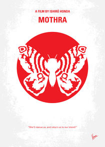No391 My Mothra minimal movie poster von chungkong
