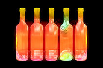Glowing bottles by Leopold Brix