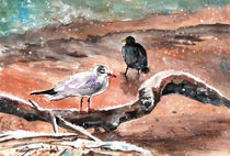 Birds On The Constance Lake in Winter von Miki de Goodaboom