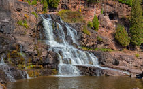 Waterfalls Leading To Lake Superior by John Bailey