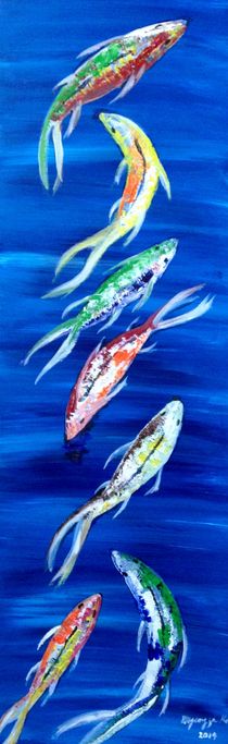 7 Fishes series_1 von Myungja Anna Koh