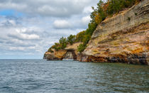 Grand Portal At Pictured Rocks by John Bailey
