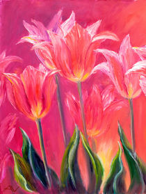 Tulips, oil painting by valenty