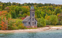 Grand Island Harbor Lighthouse by John Bailey