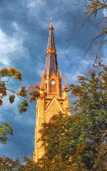 The Steeple Of The Basilica Of The Sacred Heart von John Bailey