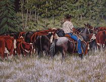 Living The Dream Moving The Herd by Susan Bergstrom