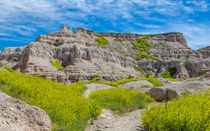 Hiking In The Badlands by John Bailey