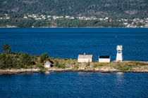 Leuchtturm im Oslofjord von Rico Ködder