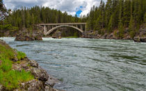 The Mighty Rushing Yellowstone River by John Bailey
