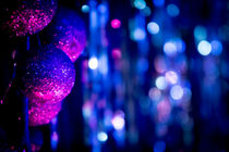 Christmas Xmas nativity decorative blue and pink balls  von Gema Ibarra