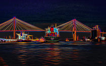 Container Ship Arriving At Savannah by John Bailey