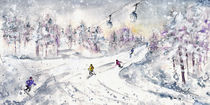 Skiing In The Dolomites In Italy 01 von Miki de Goodaboom