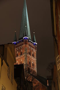 Lübeck St.Petri nachts von ollipic