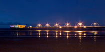 Southport Pier at Night by Roger Green