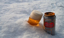 Beer in the snow by Rob Hawkins