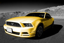 Yellow Mustang by Rob Hawkins