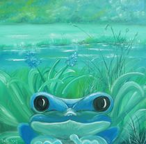 Blauer Frosch von Barbara Kaiser