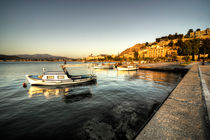 Nafplion Harbour at dusk  by Rob Hawkins