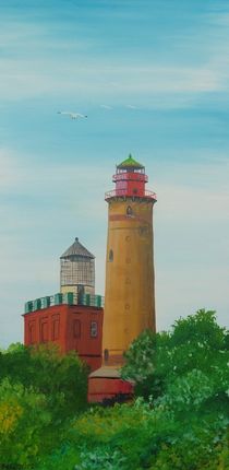 Leuchtfeuer Kap Arkona, neuer und alter Turm by Barbara Kaiser