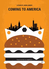 No402 My Coming to America minimal movie poster von chungkong