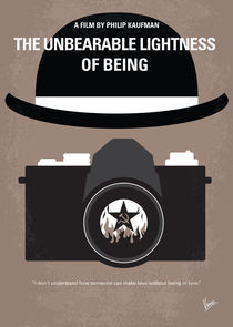 No408 My The Unbearable Lightness of Being minimal movie poster von chungkong