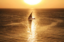 African Dhow At Sunset  by Aidan Moran