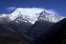 Annapurna South And Hiunchuli Mountains by Aidan Moran
