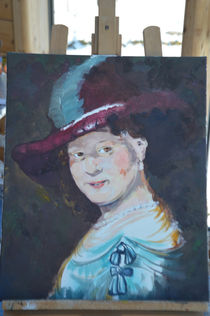 Saskia von Uylenburgh als Mädchen, Rembrandt Frau von Angelika Schopper