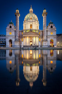Karlskirche Wien Austria by Lukas Kirchgasser