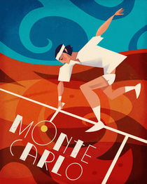 Art Deco Tennis Poster von Benjamin Bay