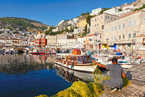 The port of Hydra, Greece by Constantinos Iliopoulos
