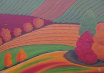 Herbstlandschaft - Acrylmalerei von Karin Fricke