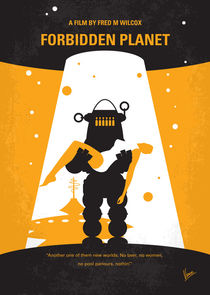 No415 My Forbidden Planet minimal movie poster by chungkong