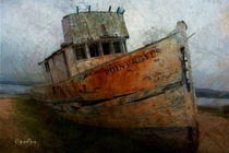 formerly stranded boat by Wolfgang Pfensig