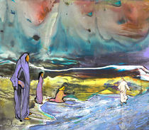 Jesus Walking On The Water by Miki de Goodaboom