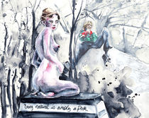 Oscar Wilde and The Naked Lady von Miki de Goodaboom