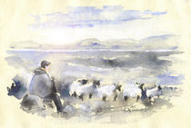 Sheep In Ireland von Miki de Goodaboom