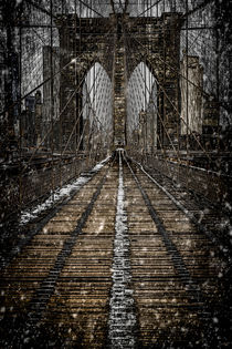 Brooklyn Bridge In Winter by Chris Lord