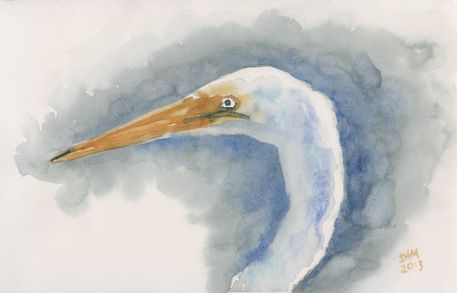 Egret-profile