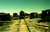 Train graveyard by Giorgio Giussani