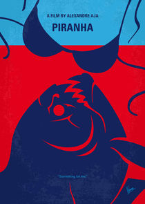 No433 My Piranha minimal movie poster von chungkong