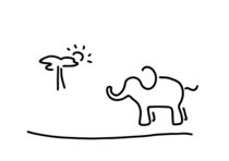 elefant afrika savanne von lineamentum