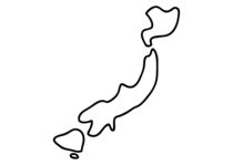 Japan japanische Karte Landkarte Grenzen Atlas by lineamentum