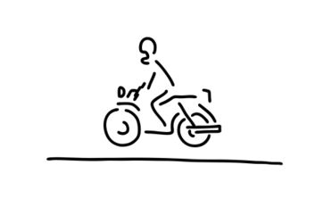 Motorradfahrer-motorrad-strasse