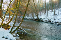 winter river in last sun by Thomas Matzl