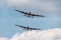Twin Lancasters by Roger Green